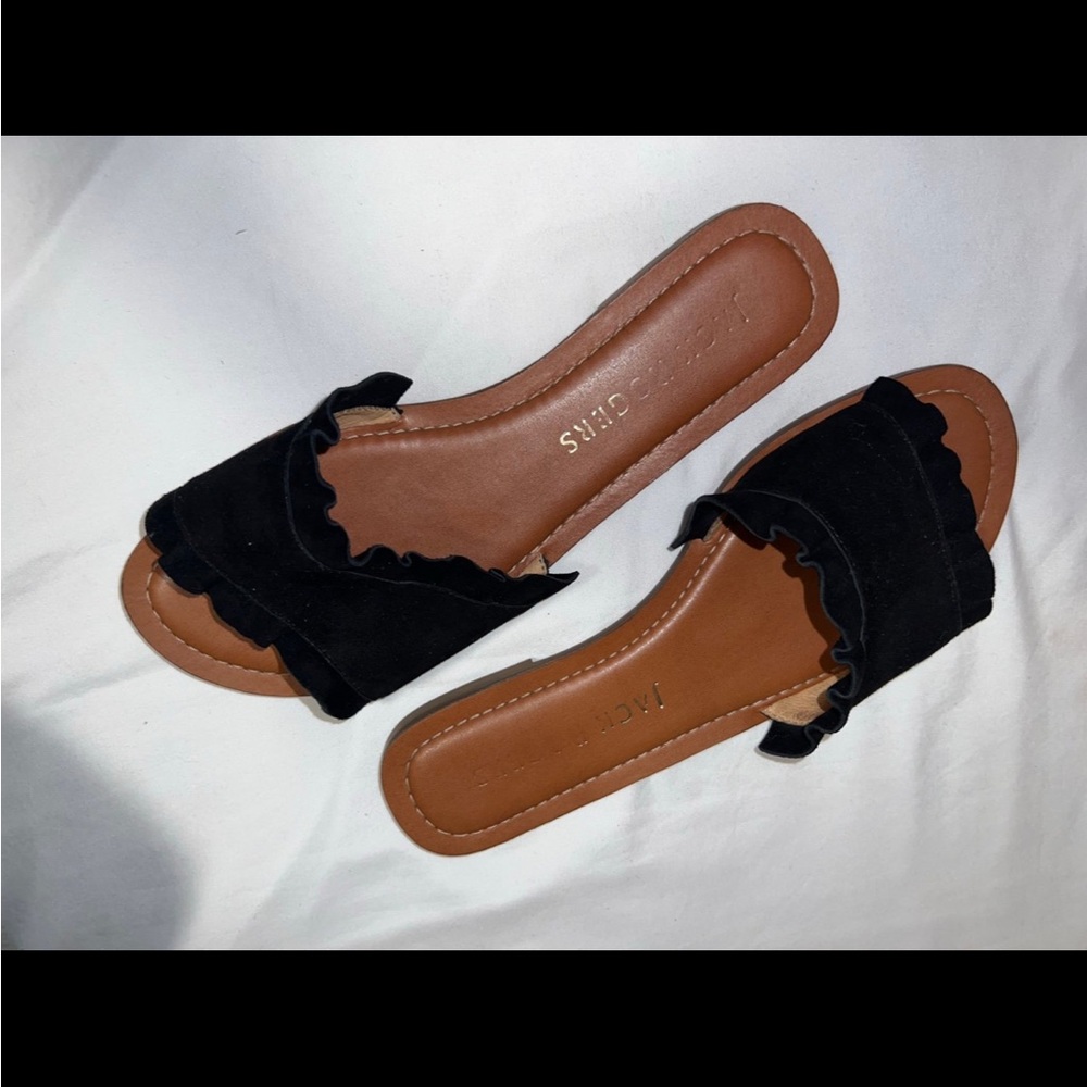 Jack Rogers black sandals